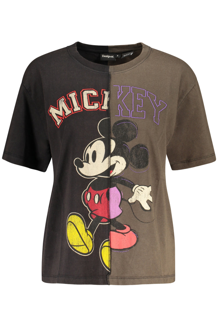 T-shirt DESIGUAL de mulher preta