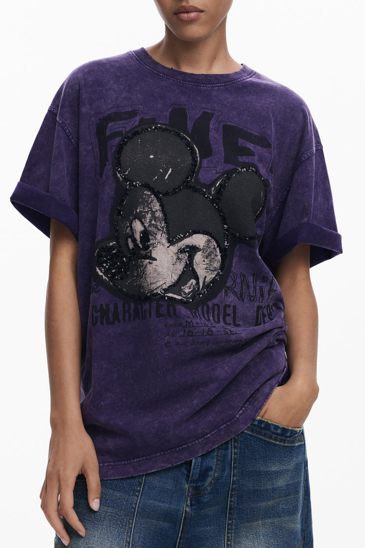 T-shirt DESIGUAL de mulher roxa