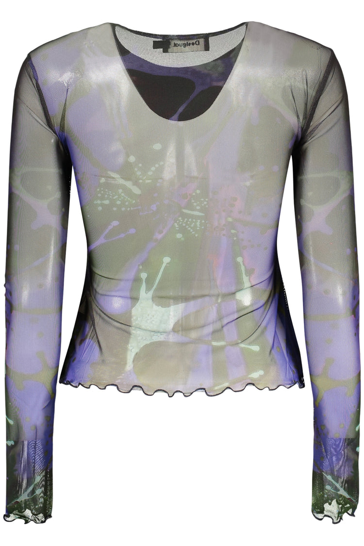 T-shirt DESIGUAL de mulher azul
