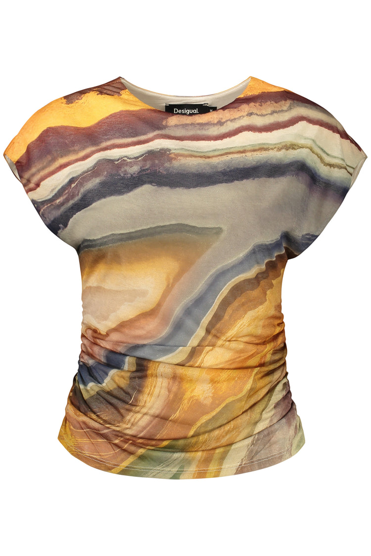 T-shirt DESIGUAL de mulher bege