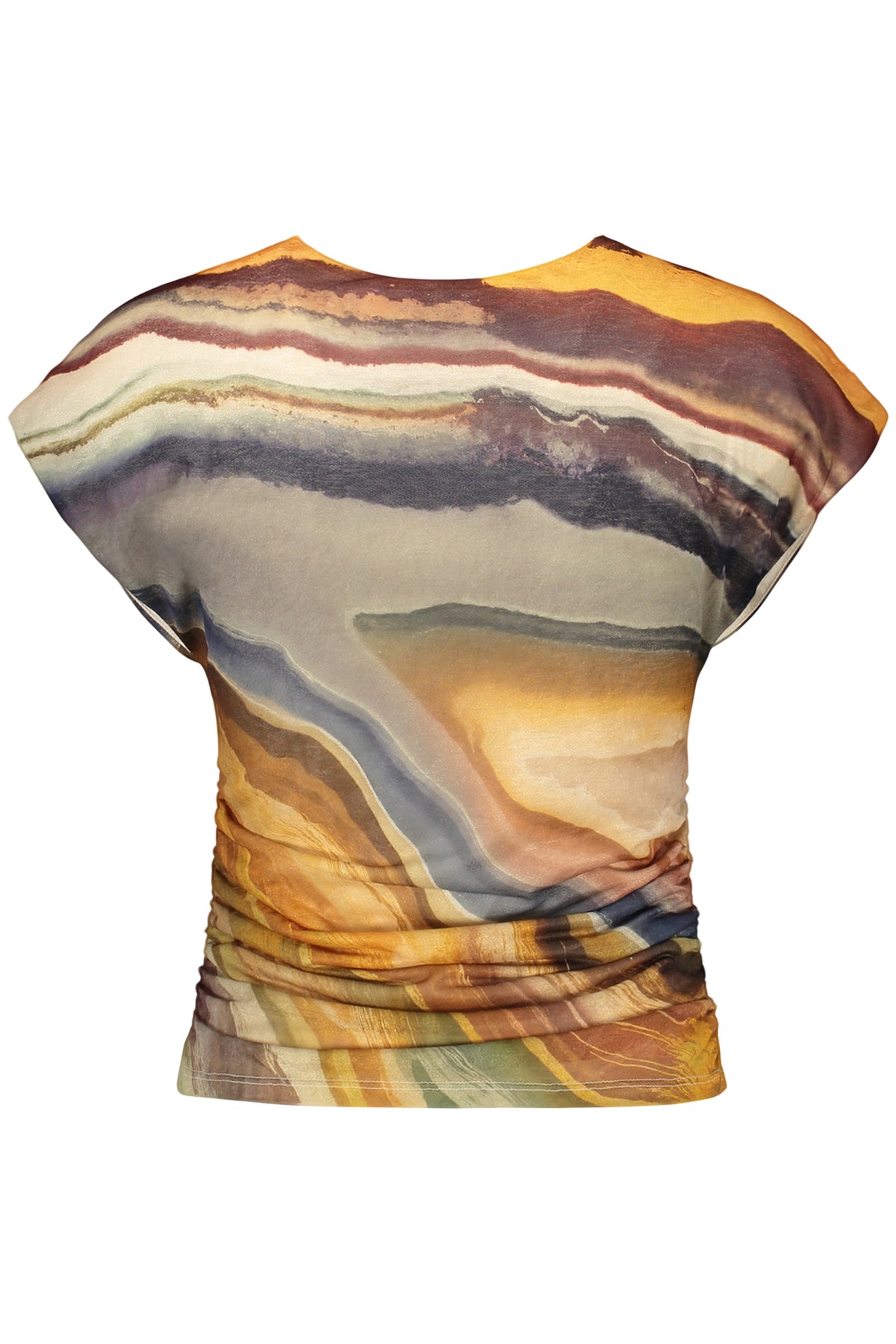 T-shirt DESIGUAL de mulher bege