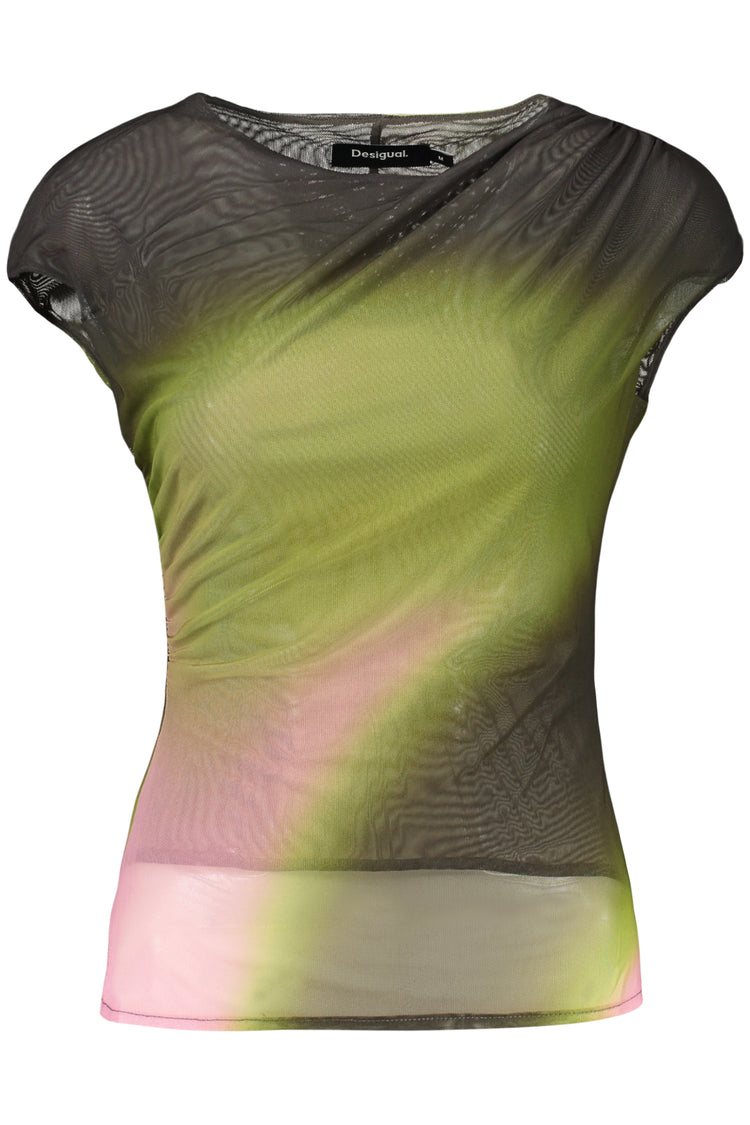T-shirt DESIGUAL de mulher verde
