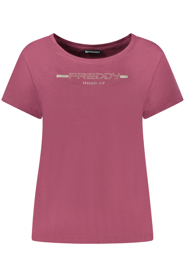 T-shirt FREDDY de mulher roxa
