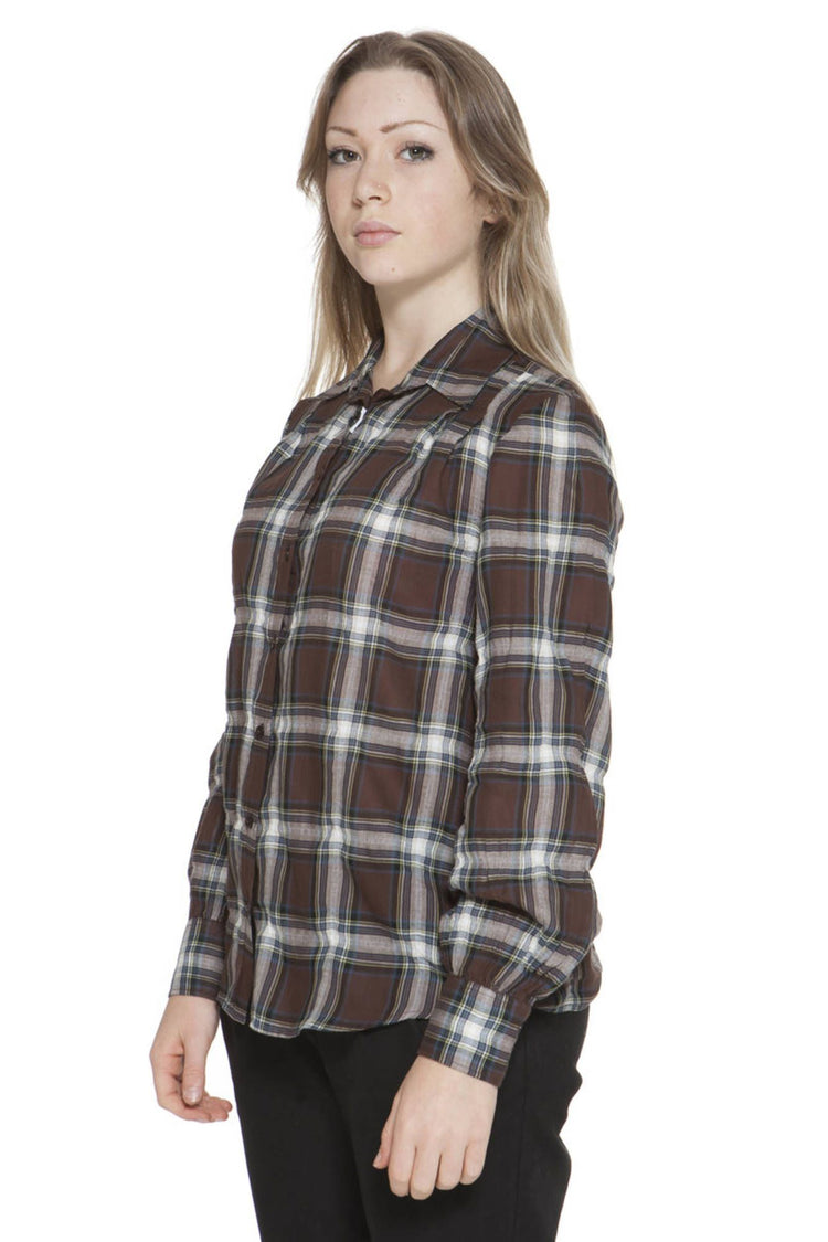 Camisa GANT de mulher castanha