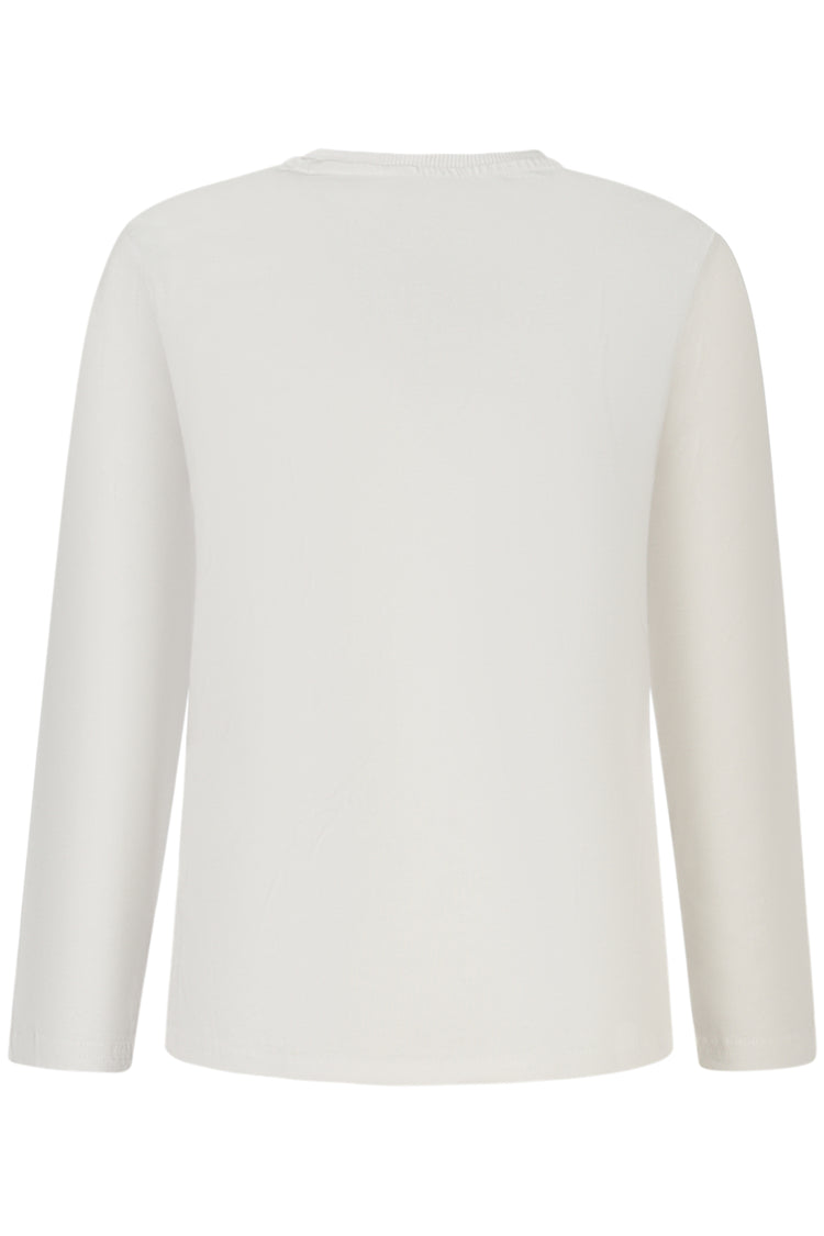 T-shirt GUESS JEANS de menino branca