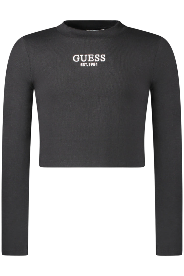 T-shirt GUESS JEANS de menina preta