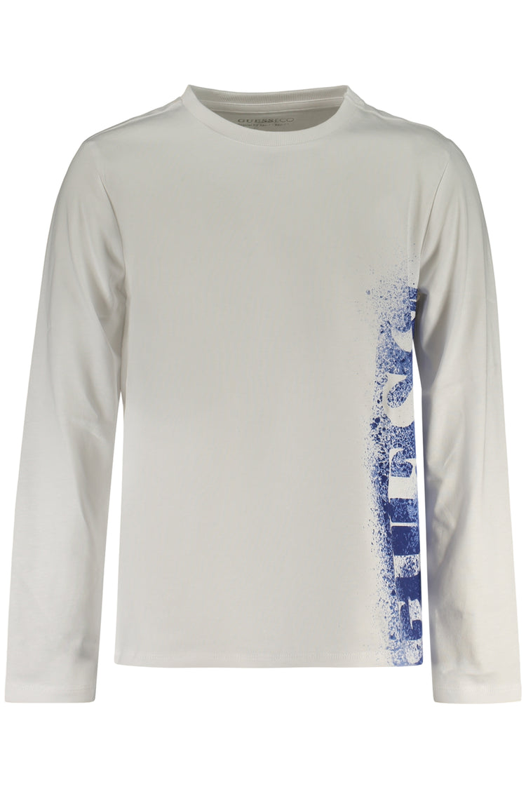 T-shirt GUESS JEANS de menino branca