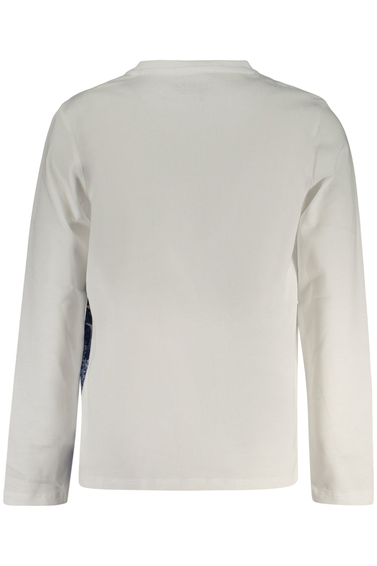T-shirt GUESS JEANS de menino branca