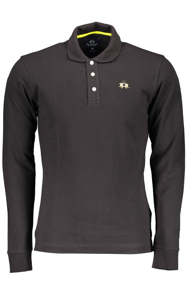 Polo LA MARTINA de homem preto