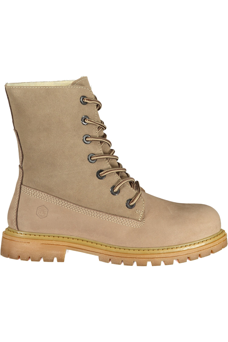Botins LUMBERJACK de mulher bege