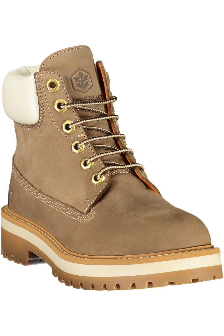 Botins LUMBERJACK de mulher bege