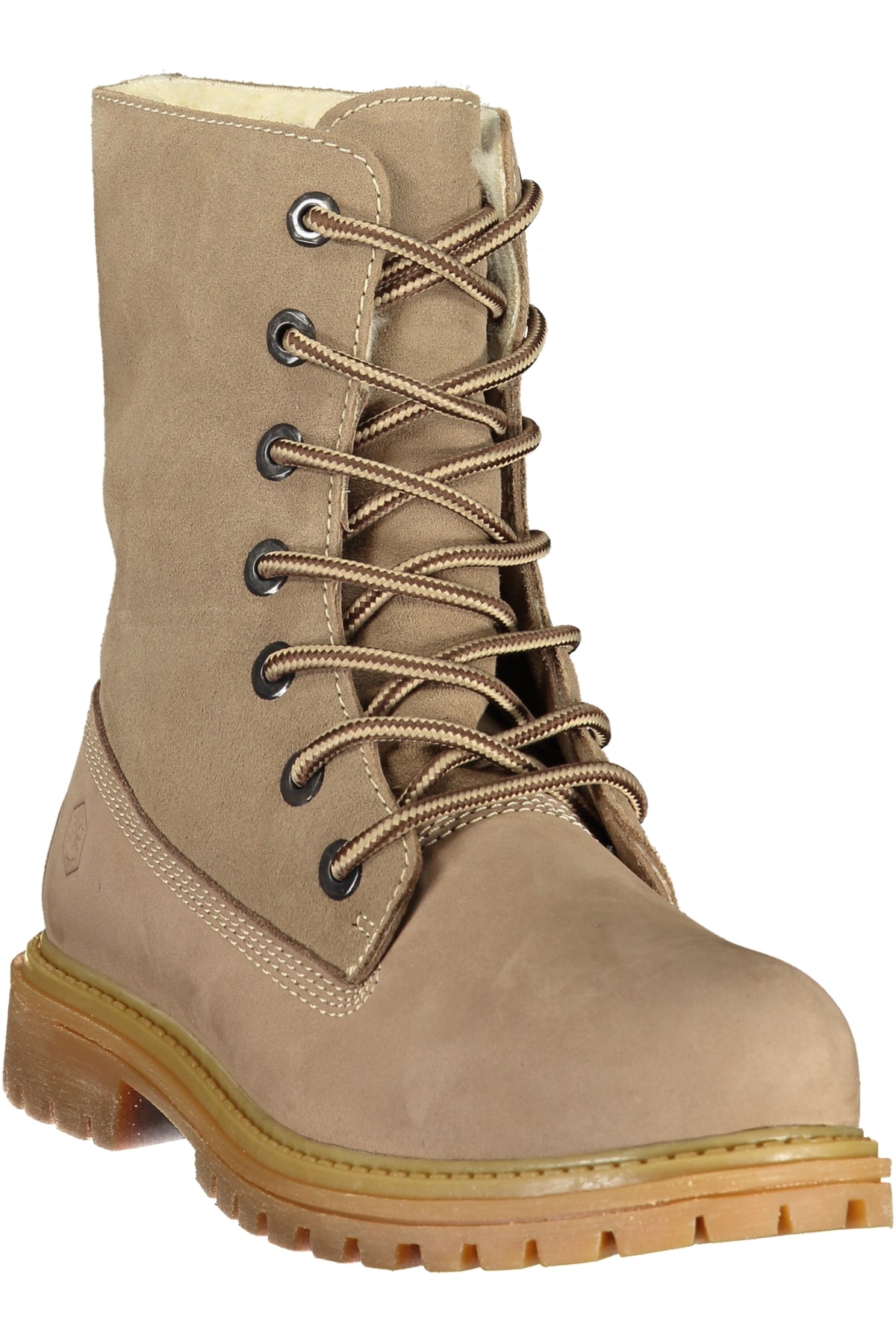 Botins LUMBERJACK de mulher bege