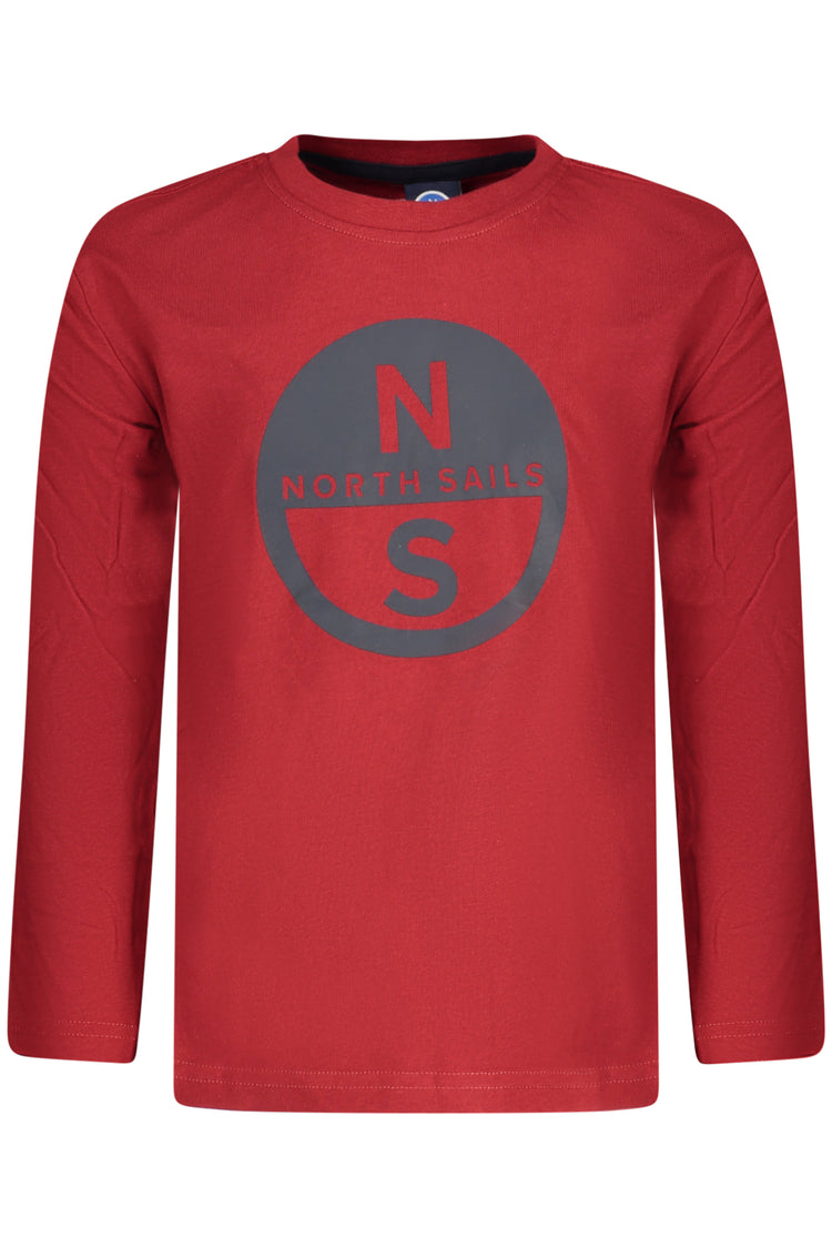 T-shirt NORTH SAILS de menino vermelha