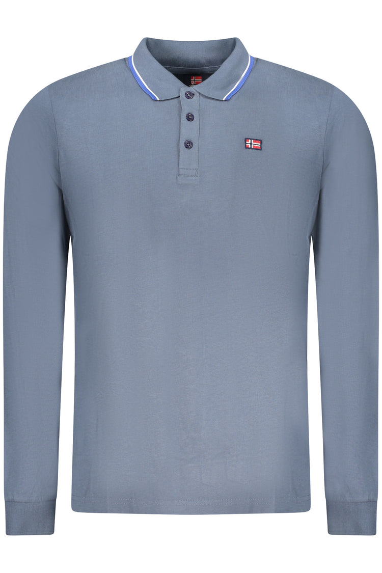 Polo NORWAY 1963 de homem azul