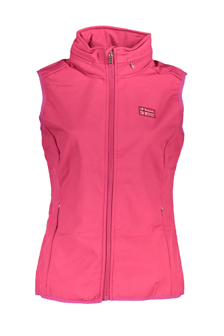 Colete acolchoado SCUOLA NAUTICA de mulher rosa
