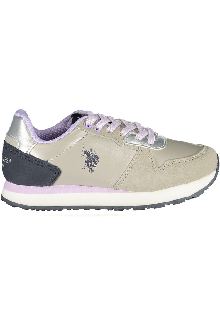 Sapatilhas U.S. POLO ASSN. de menino prateadas