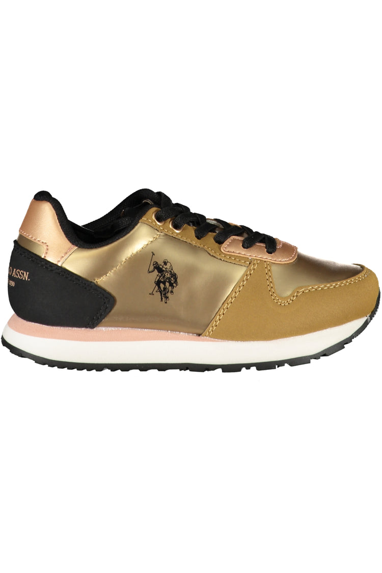 Sapatilhas U.S. POLO ASSN. de menino douradas