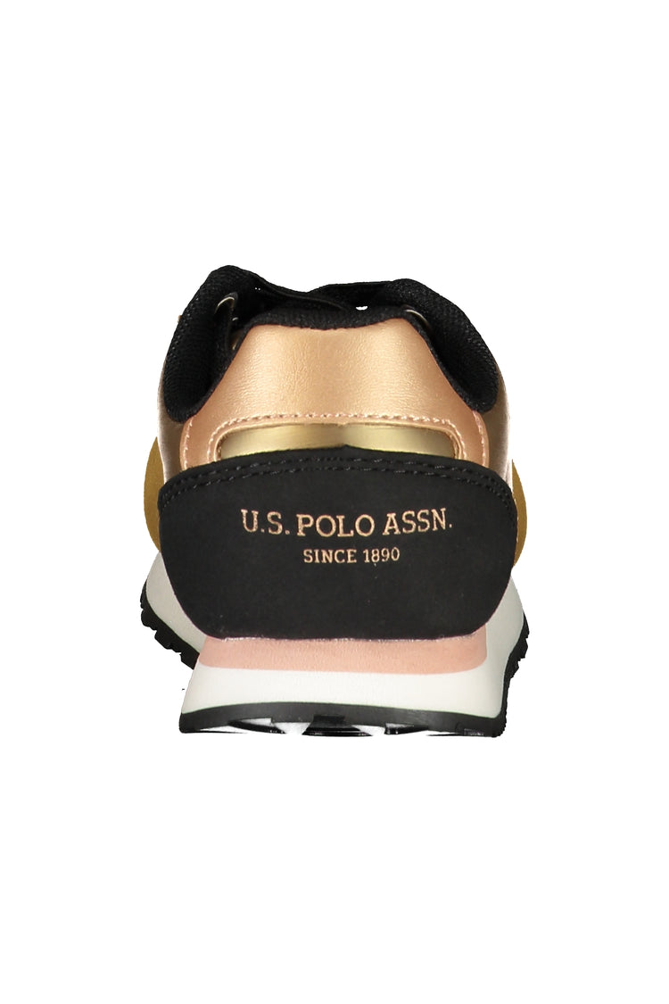 Sapatilhas U.S. POLO ASSN. de menino douradas