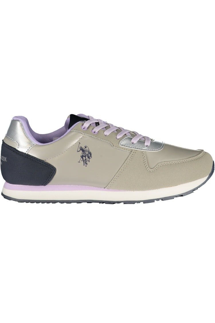 Sapatilhas U.S. POLO ASSN. de mulher prateadas