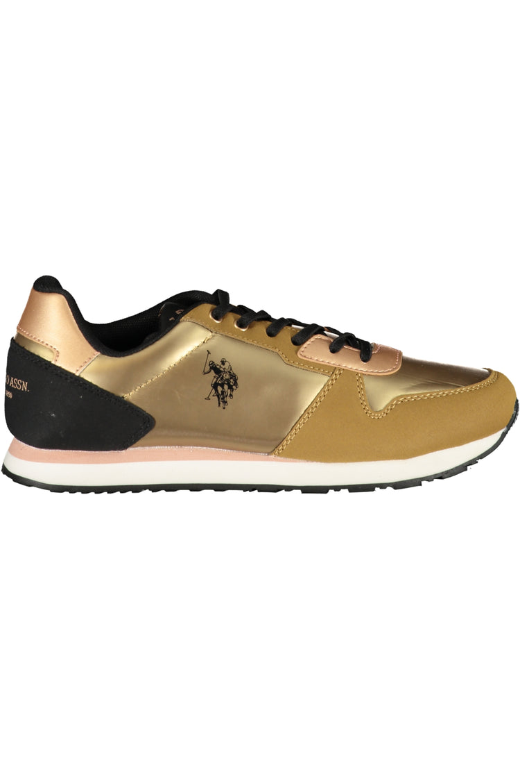 Sapatilhas U.S. POLO ASSN. de mulher douradas