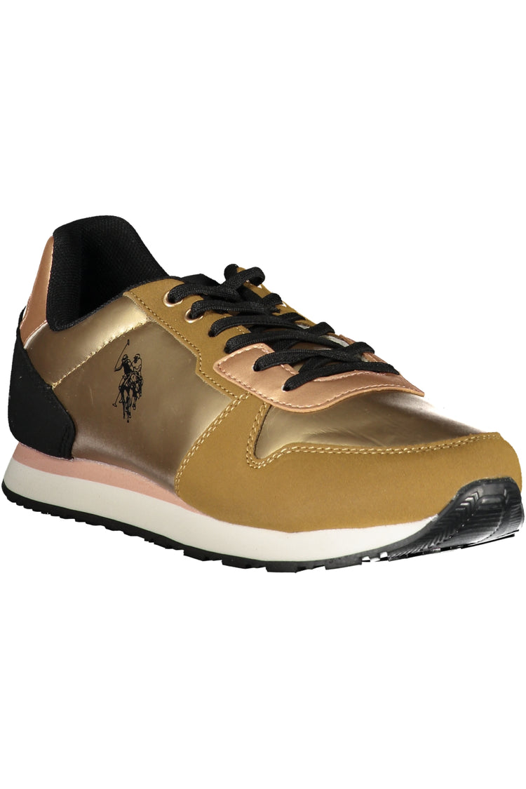 Sapatilhas U.S. POLO ASSN. de mulher douradas