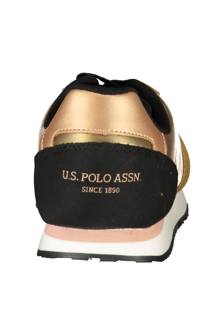 Sapatilhas U.S. POLO ASSN. de mulher douradas