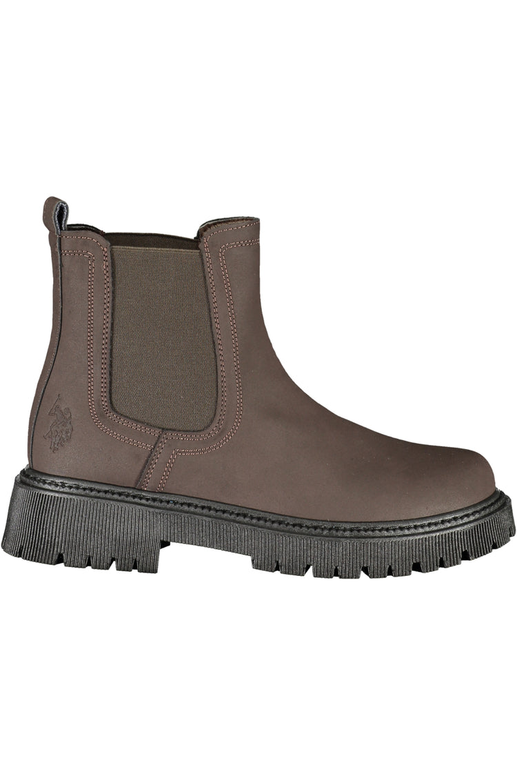Botins U.S. POLO ASSN. de mulher castanhos