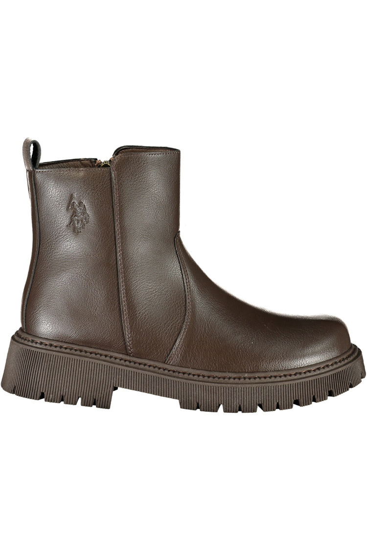 Botins U.S. POLO ASSN. de mulher castanhos