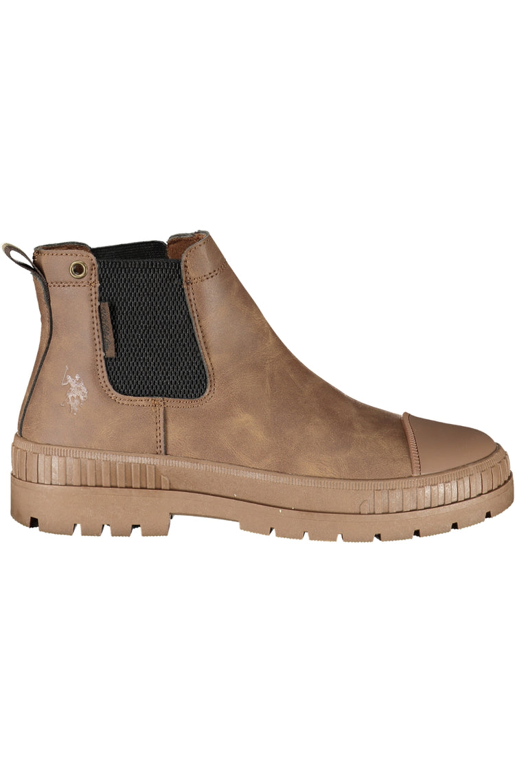 Botins U.S. POLO ASSN. de mulher castanhos