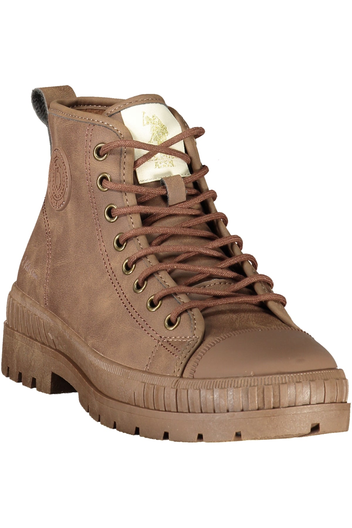 Botins U.S. POLO ASSN. de mulher castanhos