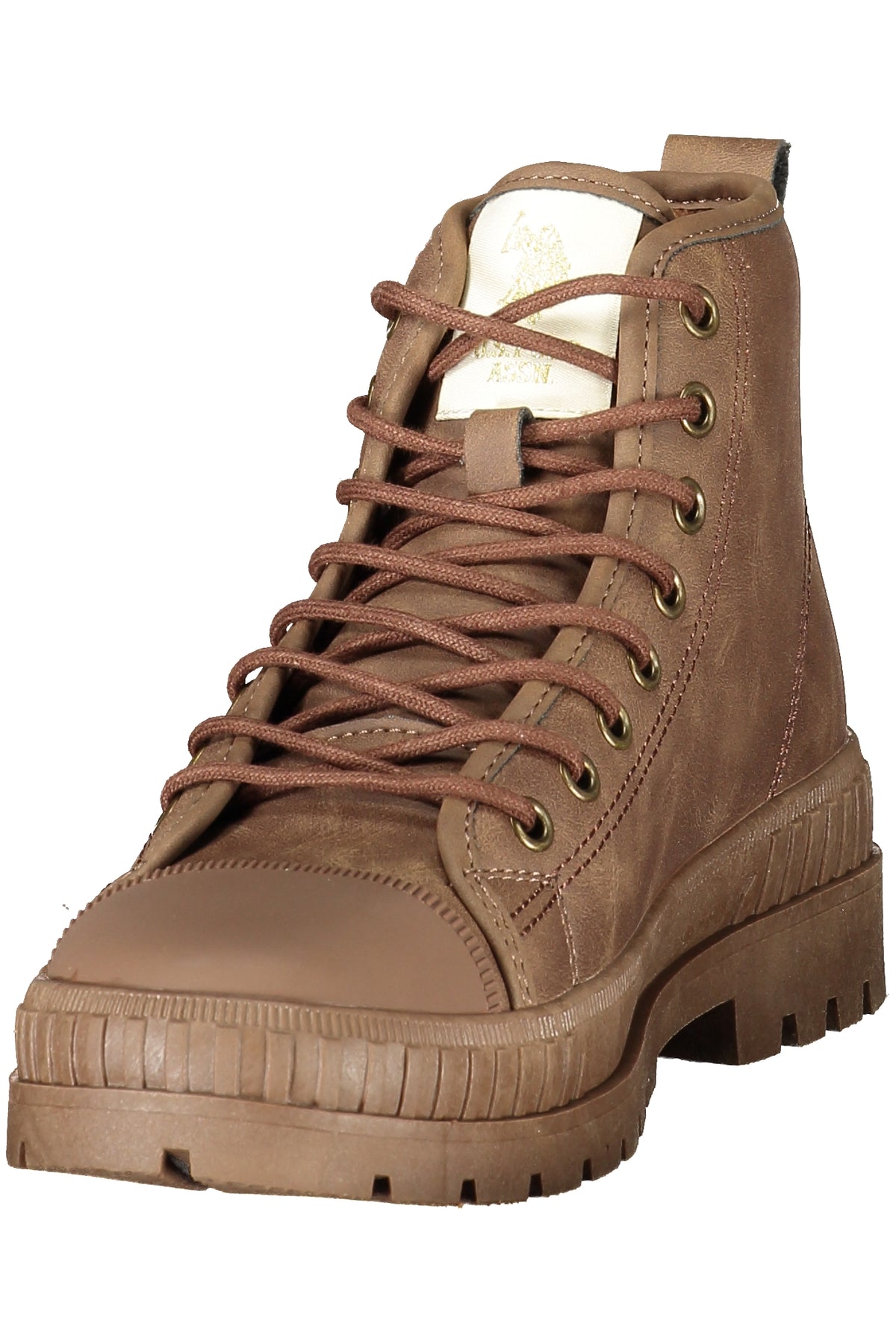 Botins U.S. POLO ASSN. de mulher castanhos