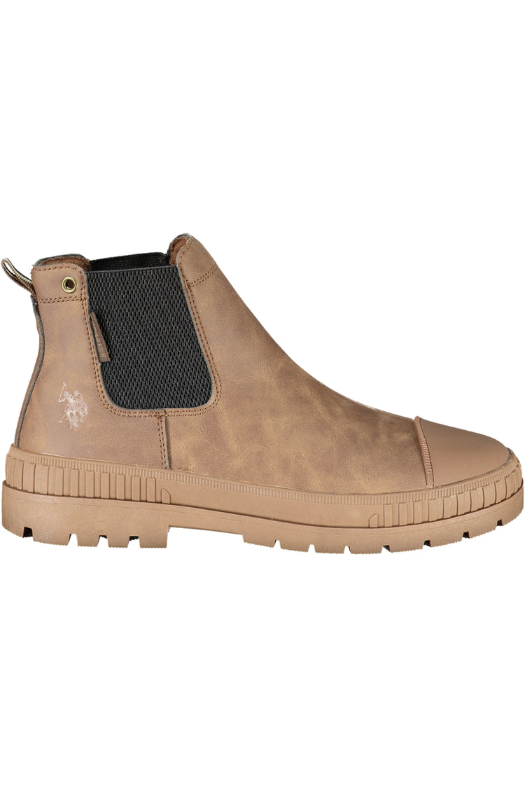 Botins U.S. POLO ASSN. de homem castanhos