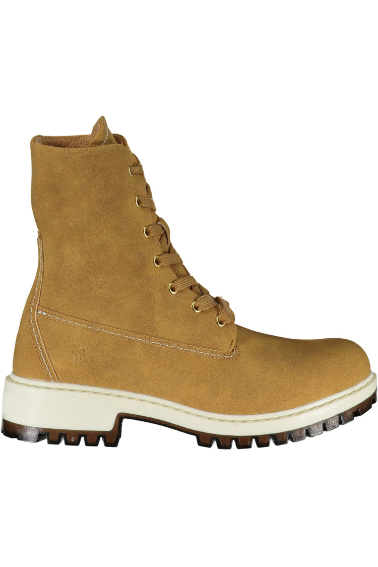 Botins U.S. POLO ASSN. de mulher castanhos